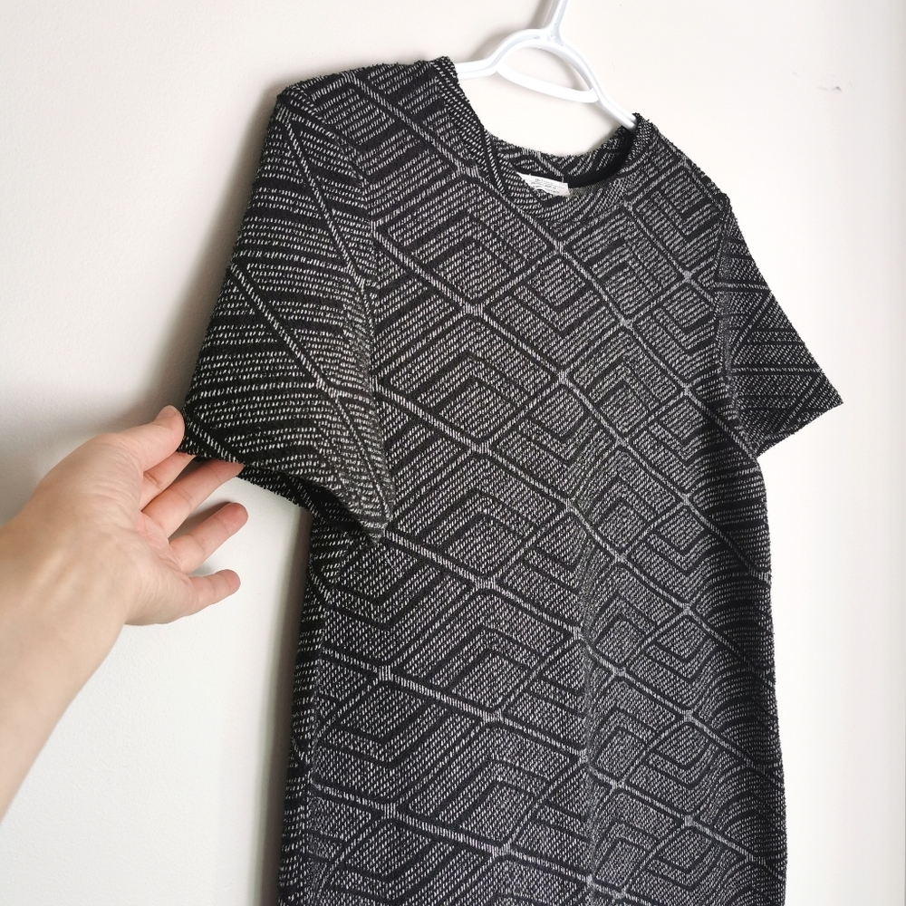 Zara Knit Mini T-shirt Dress
